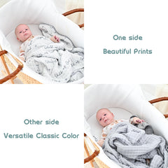 LollyBanks muslin blanket travel-friendly design, lightweight and easy care.
