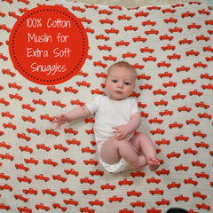 Three-pack layout of LollyBanks swaddle blankets for versatile daily use.