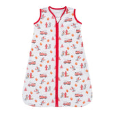 LollyBanks Sleep Sack dog print front view shows cozy 100% cotton fabric.