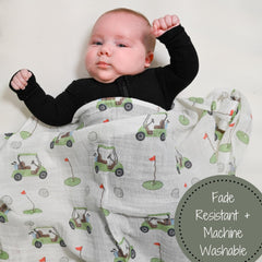 LollyBanks soft 100% cotton muslin for gentle wrapping and snuggles.