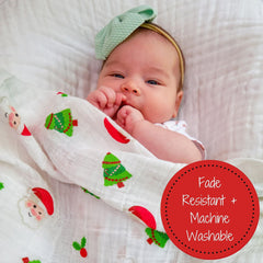 LollyBanks soft muslin blanket—gentle on skin for naps and burps.