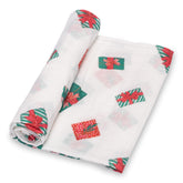 LollyBanks swaddle blanket 47x47 laid flat for cozy newborn wrap sessions
