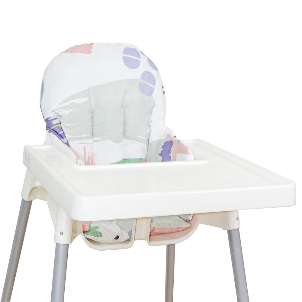 Lomgwumy Antilop high chair cushion material highlights soft cotton for baby comfort.