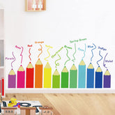 LOMILY color educational wall decals on sheets for kids' rooms, quick decor upgrades.