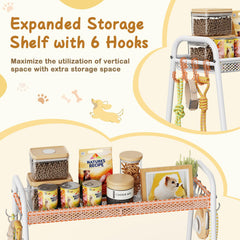 Lomivra Dog Toy Bin wide opening for easy access by pets