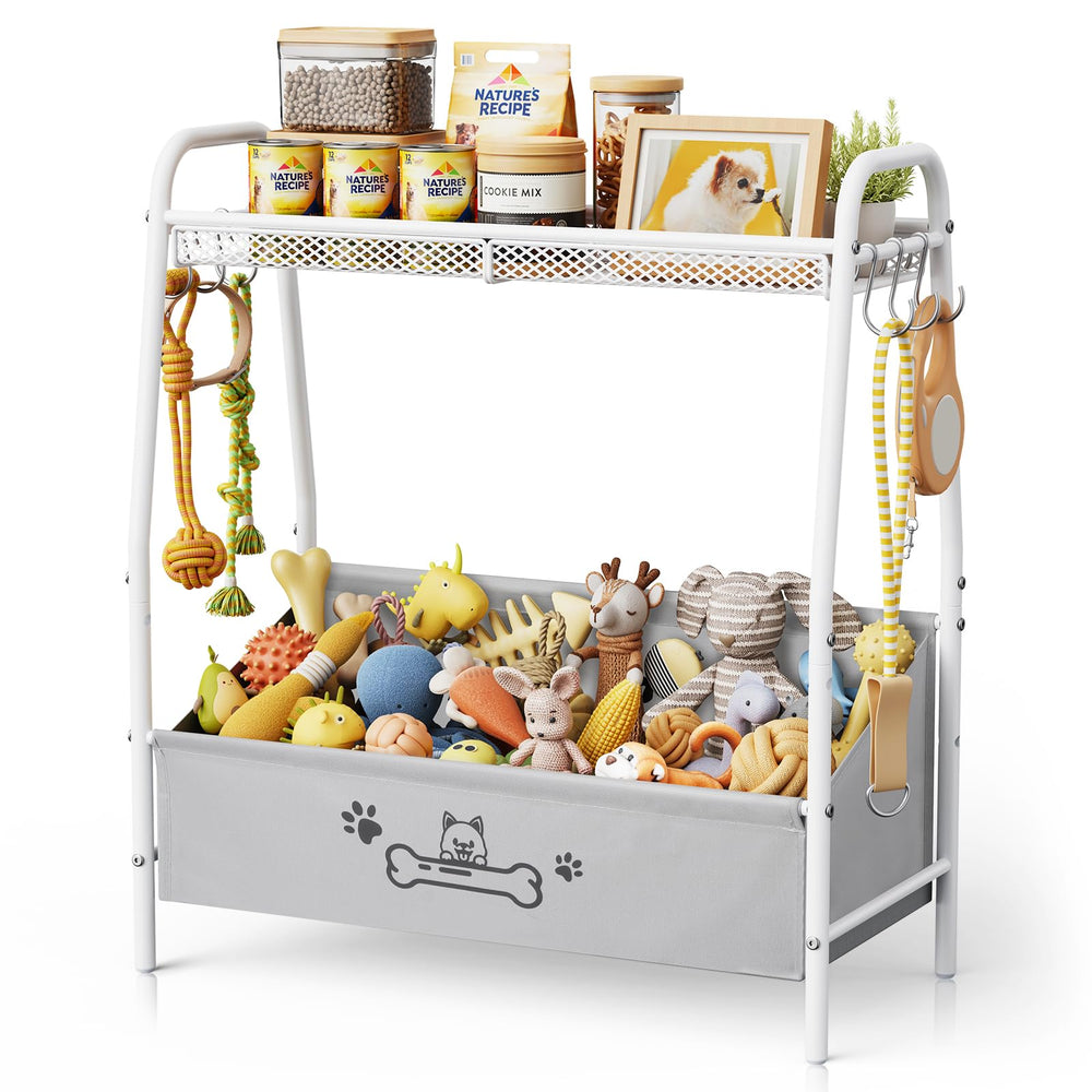Lomivra Large Dog Toy Basket top shelf for secure tidy storage