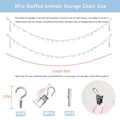 LONCHDAN 40 metal clips securely hold toys without slipping.