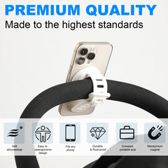Longomat adjustable strap demonstrates flexible fit on bars.