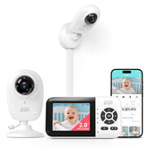 Look Look BABY 1080p camera with night vision for clear midnight monitoring.