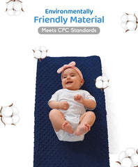 LOONAH changing pad close-up shows plush quilted cover and foam core.