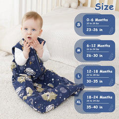 Looxii sleep sack provides generous legroom for natural movement and secure warmth.