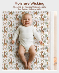 Looxii mini crib sheet in ultra-soft microfiber for gentle baby naps