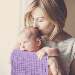 Looxii muslin burp cloths display 20x10 inch size for daily use.
