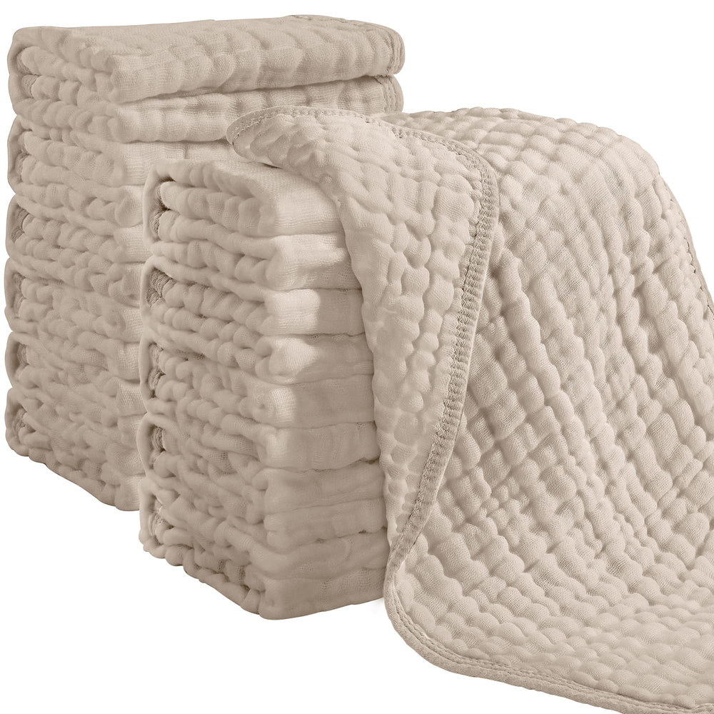 Looxii muslin burp cloths 20x10 in a pack, soft and highly absorbent for burping.
