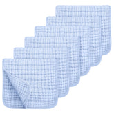 Looxii muslin burp cloths blue pack cover shows soft cotton for gentle baby care.
