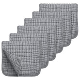 Looxii muslin burp cloths folded grey pack show soft touch for delicate baby skin