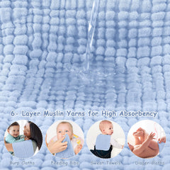 Looxii Muslin Burp Cloths are versatile for wipes, towels, and light duties.