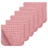 Looxii muslin burp cloths six-layer absorbency catches drool and spit-up, keeping baby and caregiver dry.