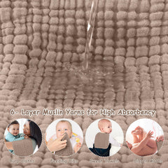 Looxii burp cloths size 20x10 inches for ample coverage