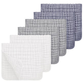 Looxii Muslin Burp Cloths soft texture close-up shows gentle skin-friendly fabric