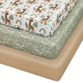 Looxii pack n play fitted sheet on 38x26 surface with secure elastic for wrinkle-free sleep