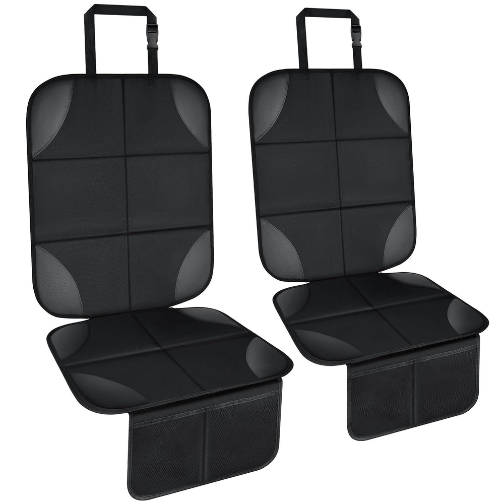 Lopjibar baby car seat protector with waterproof 600D fabric and anti-slip backing for secure protection.