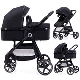 LORTSYBAB 2-in-1 stroller with reversible seat for flexible viewing.