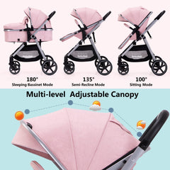 LORTSYBAB stroller with reversible seat for parent- or world-facing adventures.