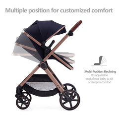 LORTSYBAB skin-friendly fabrics provide gentle contact for baby during strolls.
