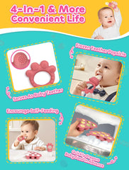 LOTBILL teething popsicle teether with soft silicone bite