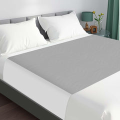 LotuFlor king-size bed pad with waterproof top layer protects mattress overnight