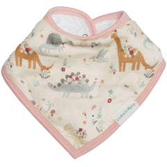 Loulou Lollipop bandana bib set snaps close-up showing adjustable nickel-free snaps.