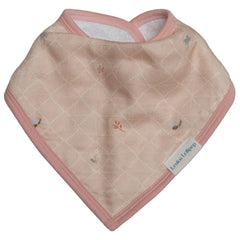 Loulou Lollipop bandana bib set terry backing texture close-up.