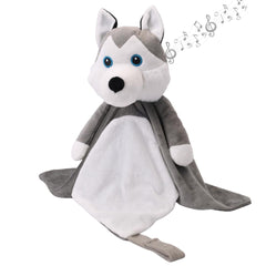 Love By Emi Husky Lovey close-up showing ultra-soft plush for comforting cuddles