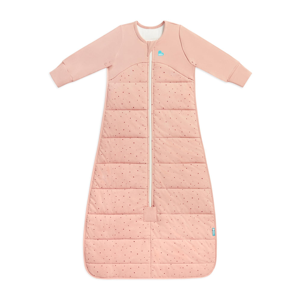 Love to Dream Sleep Bag in Rose Pebbles with long sleeves for cozy overnight warmth