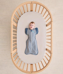 Wings in use on Love to Dream transition bag, easing transition to arms-free sleep.