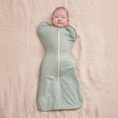 Love to Dream Swaddle Up sleep sack with two-way zipper for easy diaper changes and cozy comfort.