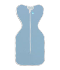 Love to Dream Swaddle Up two-way zipper enables quick diaper changes.