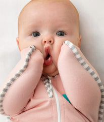 Love to Dream Swaddle UP two-way zipper enables quick, gentle diaper changes.
