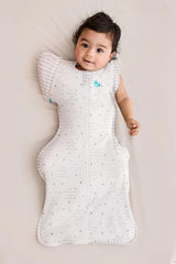 Love to Dream Swaddle UP with zip-off wings for adjustable baby coverage.