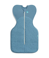 Love to Dream Swaddle Up 2.5 Tog storm blue arm-up sleep for self-soothing.