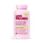 Love Wellness Good Girl Probiotics bottle supports daily vaginal health and balance.
