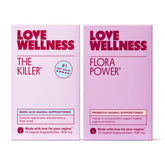 Love Wellness The Killer boric acid suppositories box for pH balance support.