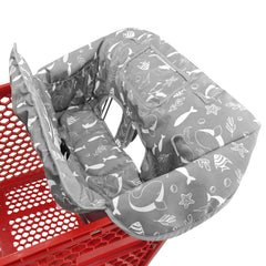 Loveandgo 2-in-1 cart cover on cart keeps surfaces clean.