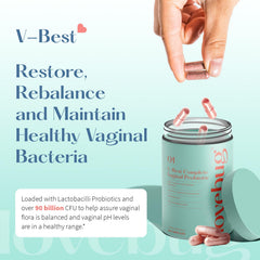 LoveBug V-Best capsules close-up demonstrates daily capsule form for convenient use.