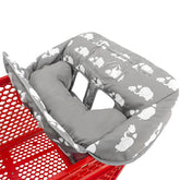 Love&go soft pillow on cart cover adds cozy seating for baby.