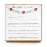 LOVEMY Healthy Pregnancy Bracelet Moonstone beads for calming energy.