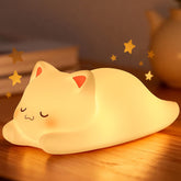 LOVERUIS cat night light provides a comforting bedtime companion for kids.