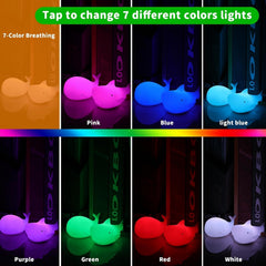 LOVERUIS Whale Night Light side view showing friendly design for bedtime