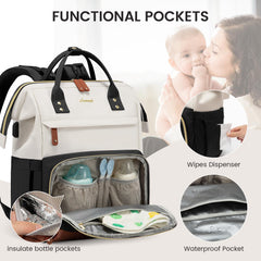 LOVEVOOK diaper bag waterproof fabric protects belongings in rain